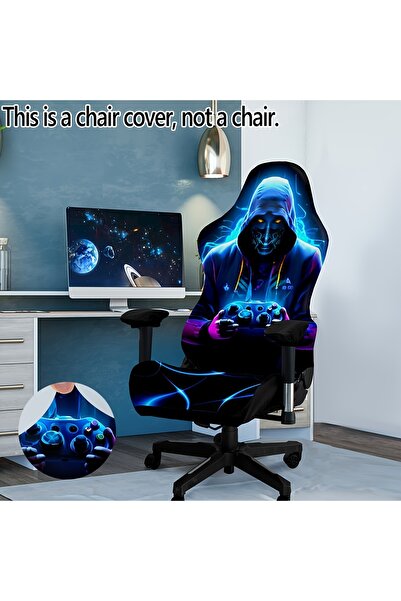 Choice غطاء كرسي ألعاب مكتبي أنيق من إي-سبورتس-01، مرن وقابل للغسل، مناسب للأ...
