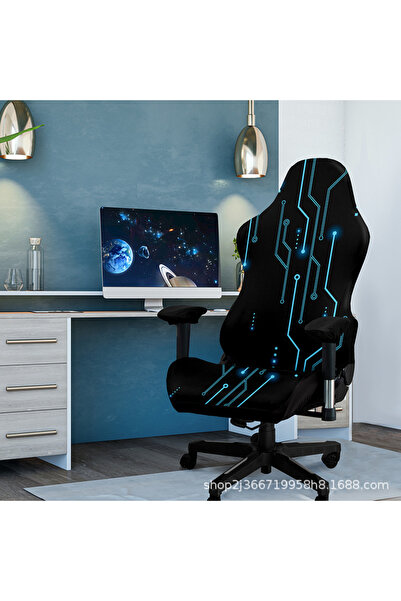 Choice غطاء كرسي ألعاب جديد مطبوع رقميًا من DJ-716، مصنوع من ألياف الحليب، يت...