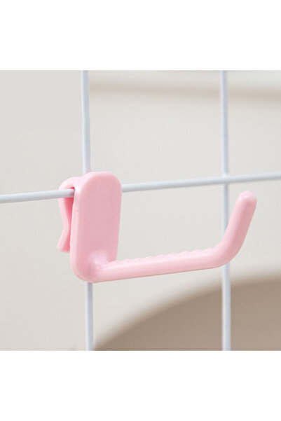 Choice 10 قطع وردية اللون، 10-50 قطعة من خطافات رفوف السوبر ماركت، خطافات بلاستيكية للمجوهرات والوجبات الخفيفة والألعاب والجوارب، خطافات رفوف شبكية سلكية جدارية