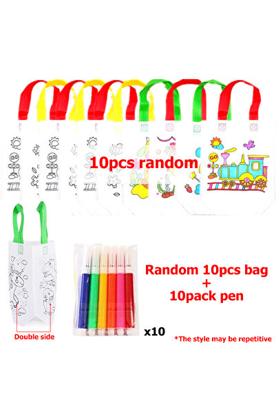 Choice حقيبة جرافيتي من قماش غير منسوج، 10 أقلام، 5-20 قطعة، قابلة لإعادة الا...