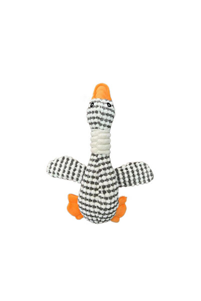 Choice لعبة بطة بيضاء مضحكة لطيفة على شكل كلب، لعبة تصدر صوت صرير للجراء، لعب...