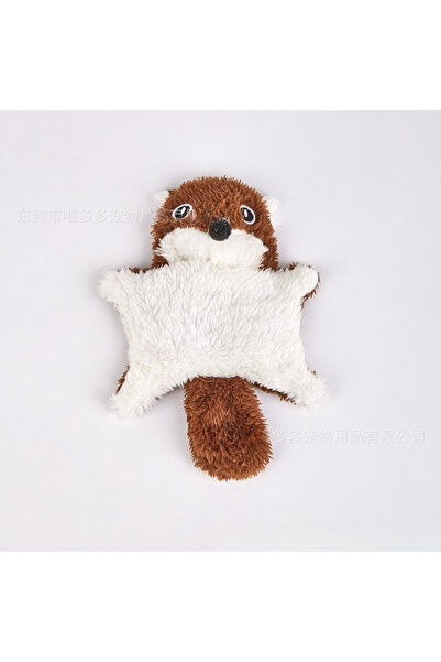 Choice لعبة قطط بنية اللون متينة على شكل سنجاب طائر، مصنوعة من القطيفة، تصدر ...