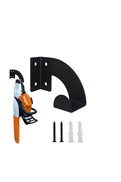 Choice رف أدوات أسود كبير - قطعة واحدة، حامل منشار كهربائي جداري شديد التحمل، منظم معدني للتثبيت على الحائط