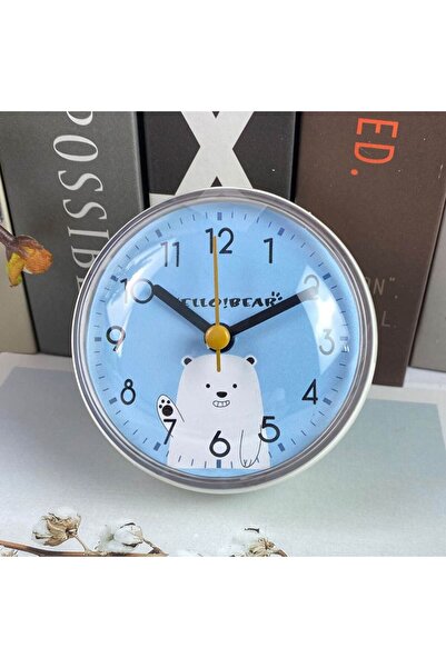 Choice 2 Mini Sucker Wall Clock Bathroom Anti-Fog Waterproof 7cm Kitchen Toilet Small Quartz Table Clock