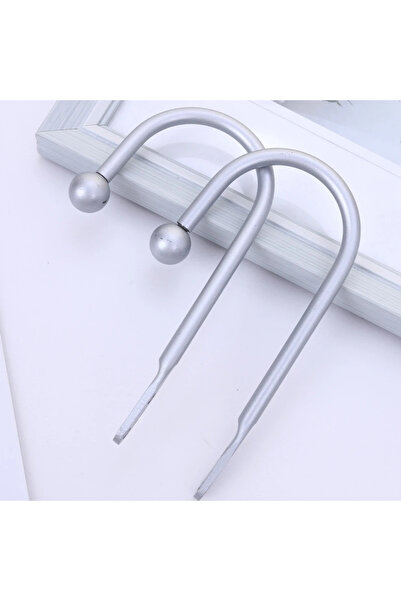 Choice 4 خطافات جدارية جديدة على شكل حرف U برأس دائري، مصنوعة من الحديد بتصميم كلاسيكي، قطعتان، ملحقات ستائر لغرف النوم والمطابخ والحمامات.