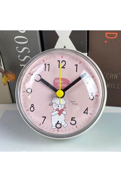 Choice 3 Mini Sucker Wall Clock Bathroom Anti-Fog Waterproof 7cm Kitchen Toilet Small Quartz Table Clock