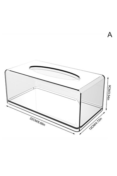 Choice علبة مناديل جديدة شفافة من الأكريليك، حامل مناديل، حامل مناديل للسيارة والمنزل والمكتب وسطح المكتب.