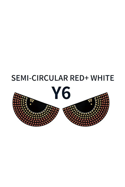 Choice أضواء تحذيرية LED على شكل عيون الشيطان Y6، أضواء إشارة مركبة، لوحة إضا...