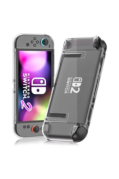 Choice غطاء حماية شفاف كريستالي واحد مناسب لجهاز نينتندو سويتش 2، مقاوم للصدم...