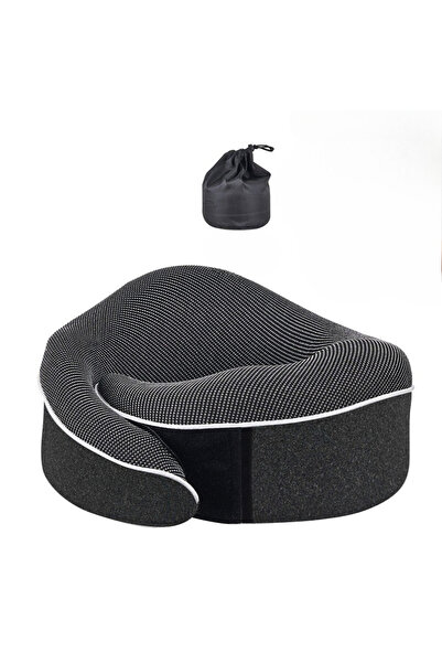 Choice وسادة سفر سوداء للرقبة، وسادة على شكل حرف U مصنوعة من إسفنج الذاكرة، و...
