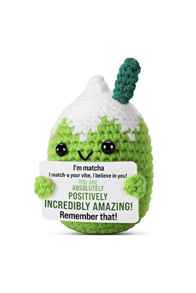 Choice دمى كروشيه يدوية لطيفة بلون الماتشا، حيوانات محبوكة يدوياً، زينة نباتي...