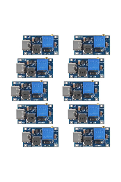 Choice5 10pcs MT3608 Type-c MT3608 DC-DC Adjustable Boost Module Feed Convert...
