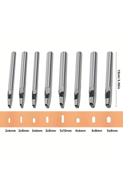 Choice 8pcs 8 pieces of leather perforators, leather perforators, DIY manual leather tools, suitable for ar