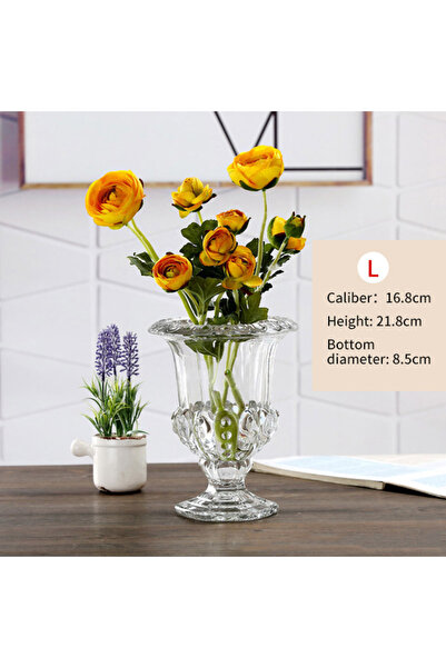 Choice L Clear Glass Flower Vase Stem Plant Jar Table Floral Display Decor Cl...