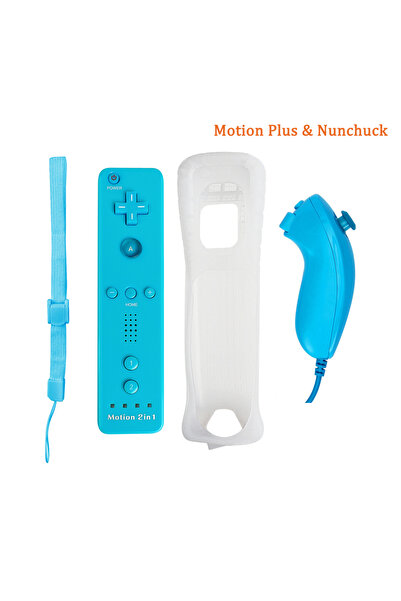 Choice وحدة تحكم عن بعد اختيارية من نوع نونتشاك أزرق، ووحدة تحكم عن بعد Motio...