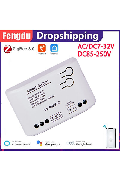 Choice وحدة ترحيل ذكية أحادية القناة بتقنية Zigbee Tuya بجهد 85-250 فولت، مفتاح إضاءة ذكي، تيار مستمر 5 فولت، 7-32 فولت، تيار متردد 85-250 فولت، 220 فولت، RF433M