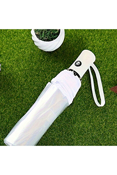 Choice transparent color 1 fully automatic , outdoor triple fold rainproof visual transparent umbrella for