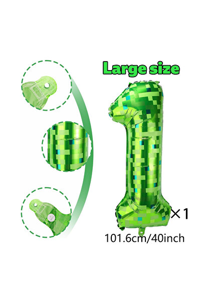 Choice بالونات من رقائق الألومنيوم الرقمية العملاقة مقاس 40 بوصة، بنمط شبكة ب...