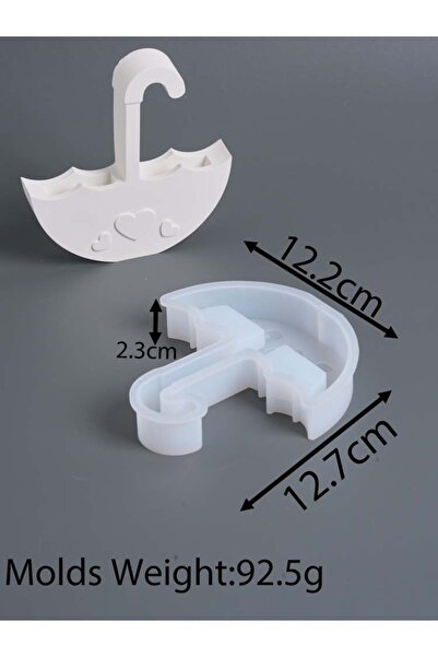 Choice قالب سيليكون على شكل مظلة لترتيب الزهور، مصنوع يدويًا من الجبس والراتنج، سلة زهور