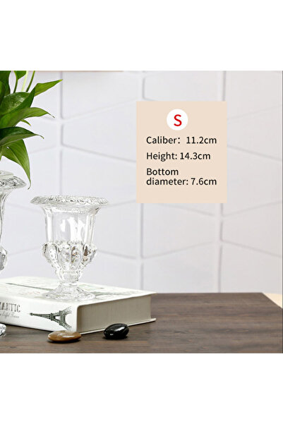 Choice S Clear Glass Flower Vase Stem Plant Jar Table Floral Display Decor Cl...