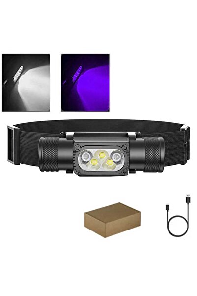 Choice مصباح أمامي صغير بتقنية LED بدون بطارية، يعمل بالأشعة فوق البنفسجية بط...