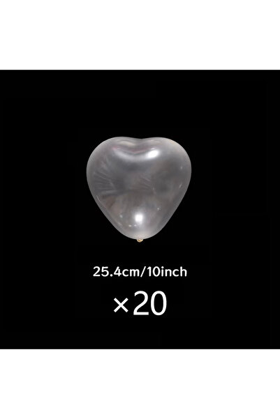 Choice بالونات لاتكس شفافة على شكل قلب، مقاس 10 بوصات، 20 قطعة - مثالية لعيد ...