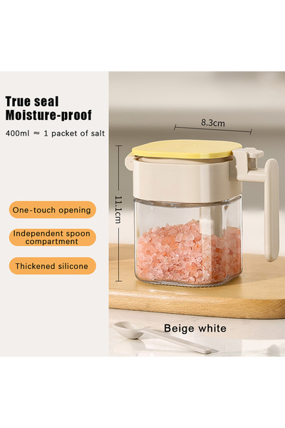 Choice برطمان توابل زجاجي محكم الإغلاق من هوا هوا، مقاوم للرطوبة والتسرب، وعا...