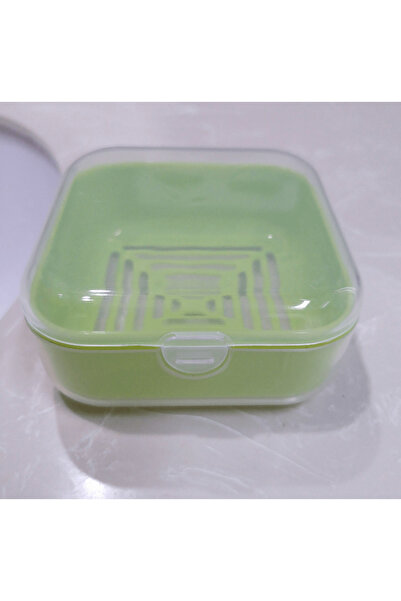 Choice علبة صابون صغيرة للسفر، لون أخضر G4930A، قطعة واحدة - تصميم مانع للتسر...