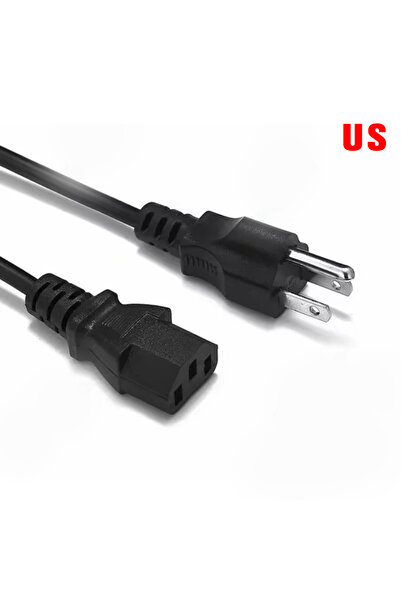 Vikefon كابل طاقة عالمي بطول 1.5 متر، 3 دبابيس، 18 AWG، 60C، 250 فولت، متوافق...