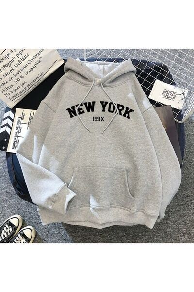 Trendyol Collection Casual Spor 199X Kapüşonlu Sweatshirt Unisex Yumuşak Peluş İçli