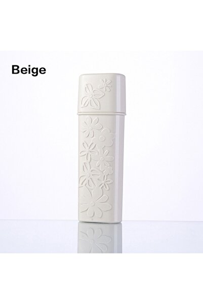 Choice علبة تخزين فرشاة أسنان ومعجون أسنان محمولة بيج اللون، حامل كوب، منظم فرشاة أسنان، مناسب للسفر والرحلات الخارجية