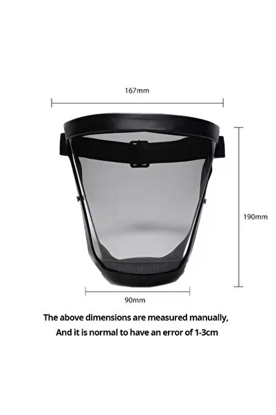 Choice 1pc black 1pc Transparent Full Reusable Dustproof Antifog WindproofMas...