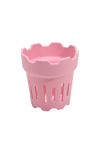 Choice رف تجفيف أكواب وزجاجات المياه المصنوع من السيليكون الوردي القائم بذاته...