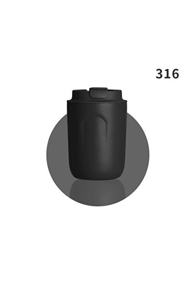 Choice كوب حراري أسود من الفولاذ المقاوم للصدأ سعة 220 مل - ترمس مزدوج الجدار...