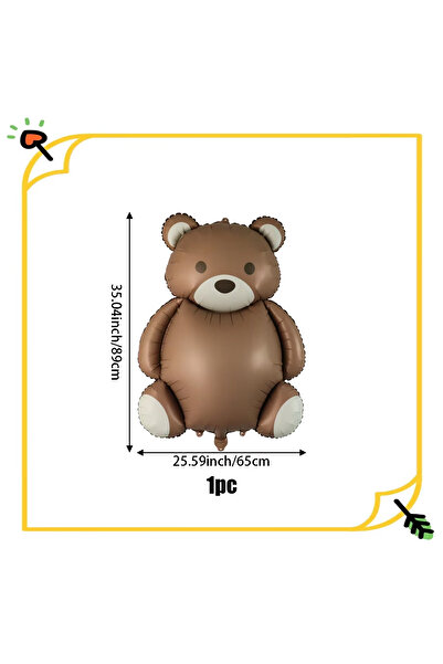 Choice Other 1pc bear Birthday Bear Aluminum Foil Balloon Cartoon Frosted Rai...