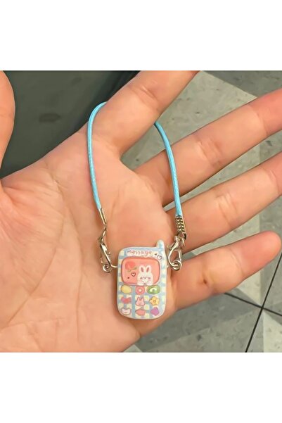 Choice زينة هاتف محمول صغير أزرق اللون، مناسبة لدمى لابوبو مقاس 15-17 سم - إك...