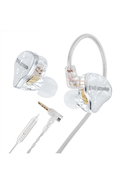 Choice سماعات أذن بيضاء مزودة بميكروفون من HZSOUND White Snow HiFi، مصممة خصي...