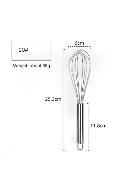 Choice1 مضرب بيض يدوي من الفولاذ المقاوم للصدأ، مقاس 10 بوصات، 6/8/10 بوصات، ...