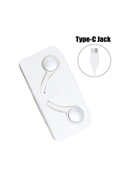 Choice سماعات أذن أصلية بيضاء من النوع C، داخلية، 3.5 ملم/ من النوع C، مزودة ...