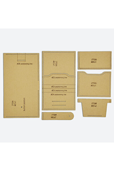 Choice قالب ورقي من YOMDID لصنع محفظة متعددة البطاقات يدويًا، مكون من 6 قطع، ...