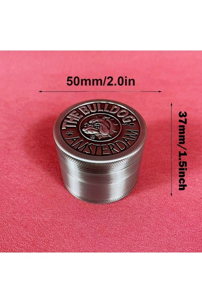 Choice Silver-2inch 2inch Metal Bulldog Herb Grinder Pepper Mill Manual Vanil...
