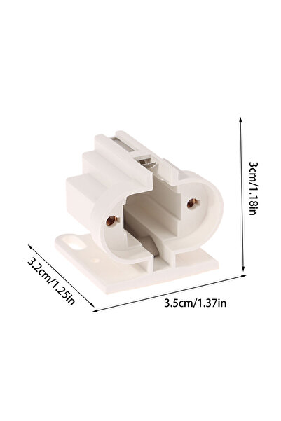 Choice White H Tube U Tube G23 Lamp Socket Plug-in Base Two-pin 2P Plug-in Tu...