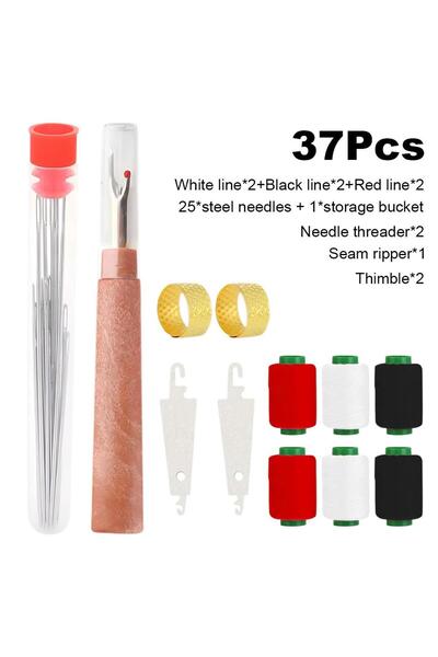 Choice مجموعة أدوات خياطة متعددة الوظائف (34 قطعة أو 31/34/37 قطعة) مع إبر فو...