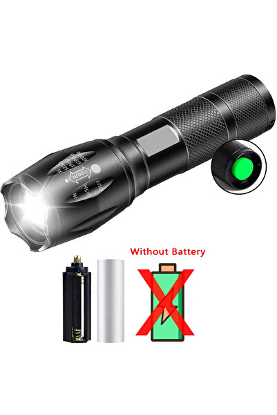 XIWANGFIRE without Battery High Power Led Flashlights Camping Torch 5 Lighting Modes Aluminum Alloy Zoomable Li