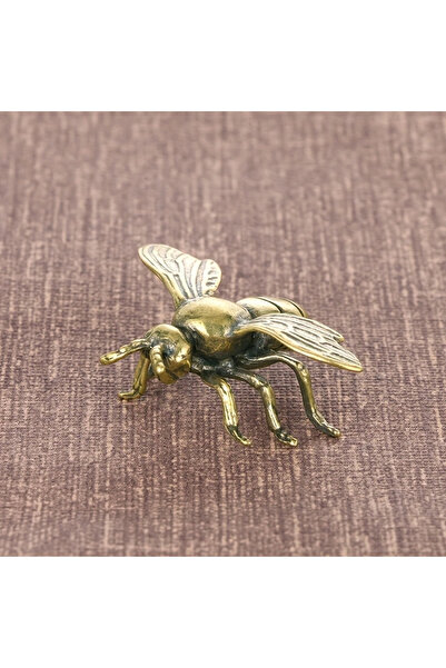 Choice قطعة واحدة من تمثال نحلة صغير مصنوع يدويًا من النحاس الأصفر، قطعة ديكو...