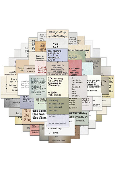 Choice1 ملصقات اقتباسات ريترو 2 (60/240 قطعة) - ملصقات اقتباسات مشاهير ريترو ...