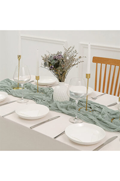 Choice 90×180 سم - 35×70 بوصة، قطعة واحدة، مفرش طاولة بالي مجعد 90×180/300/400 سم، علم طاولة الجبن، مناسب لحفلات الزفاف البوهيمية