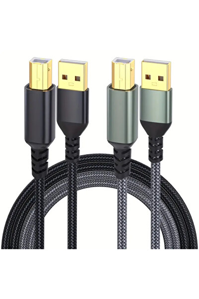 Choice كابل طابعة 3M ثنائي القطع، USB A إلى USB B، كابل MIDI، سرعة نقل عالية ...