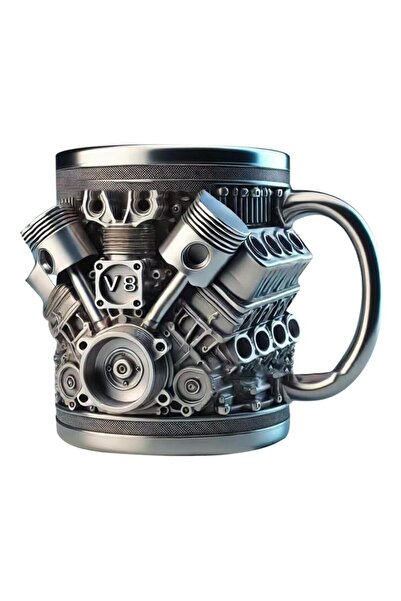 Choice A V8 V6/V8 Engines Stainless Steel Cup Beer Mug Creative Coffee Cups For Home Offices, Juice Contain