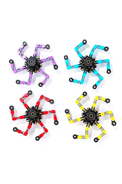 Choice مجموعة من 4 قطع من ألعاب دوارة للأطفال مصنوعة من سبيكة معدنية، لعبة ري...